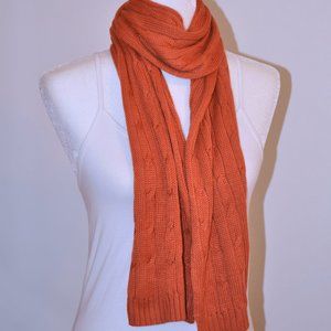 4/$20 Orange Cable Scarf